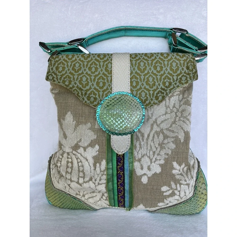 Spencer & Rutherford Vintage Mixed Media Eclectic Purse Bag